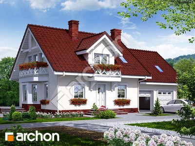 Projekt domu ARCHON+ Dom medzi rododendronmi 6 (G2) ver.2