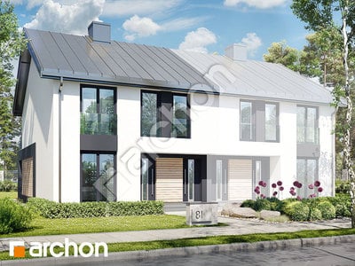 Projekt domu ARCHON+ Dom medzi macoškami 16 (R2B) ver.2